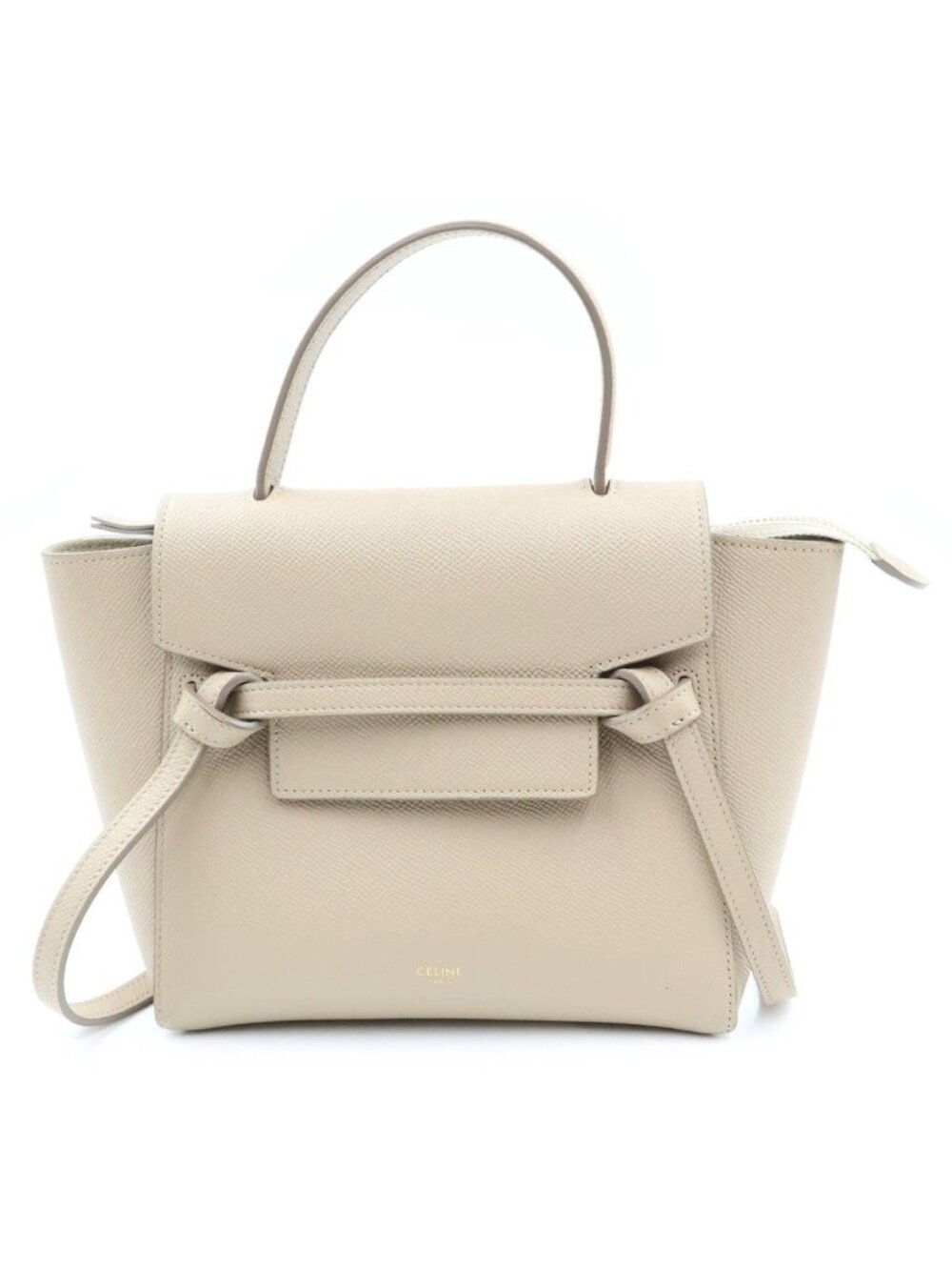 Celine Belt Bag Mini Beige Leather 2-Way Handle